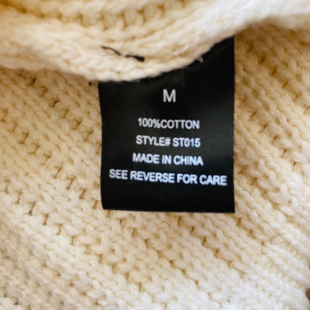 Cream Fall Sweater - Picture 4 of 5